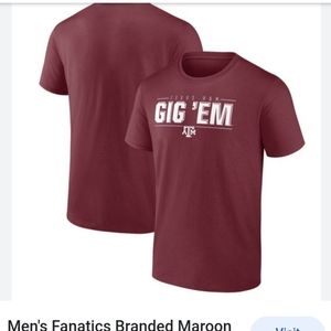 Texas A&M fanatics burgundy 3XL short sleeve  t-shirt